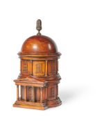 THEODORE ALEXANDER, A VARNISHED WOOD SCALE MODEL OF A TEMPIETTO, MODERN