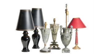 A GROUP OF TABLE LIGHTS, 20TH CENTURY