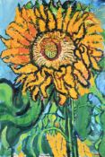 λ JOHN BRATBY (BRITISH 1928-1992), SUNFLOWER