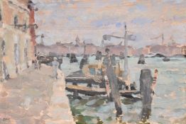 λ DIANA MAXWELL ARMFIELD (BRITISH B. 1920), ON THE ZATTERE, VENICE I