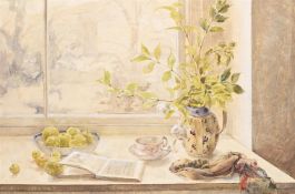 λ EMILY PATRICK (BRITISH B. 1959), STILL LIFE ON A WINDOW SILL