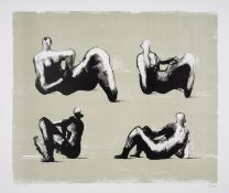 λ Henry Moore (1898-1986) Four Reclining Figures, from Omaggio a Michelangelo (Cramer 333)