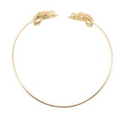 A RAM'S HEAD COLLAR NECKLACE