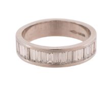 A DIAMOND HALF ETERNITY RING, LONDON 2014