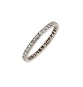 A MID 20TH CENTURY FRENCH DIAMOND ETERNITY RING
