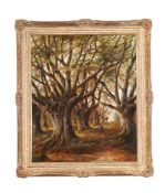 JOSPEH THORS (BRITISH 1835 - 1884), A BEECH WOOD