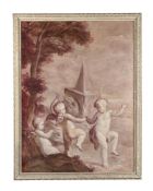 FOLLOWER OF JACOB DE WITT, PUTTI EMBLEMATIC OF THE FOUR CLASSICAL ELEMENTS