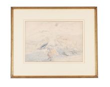 ATTRIBUTED TO JOHN FREDERICK LEWIS (BRITISH 1804-1876), TINTERN FORM THE CHURCHYARD