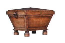 A REGENCY MAHOGANY SARCOPHAGUS WINE COOLER, CIRCA 1815