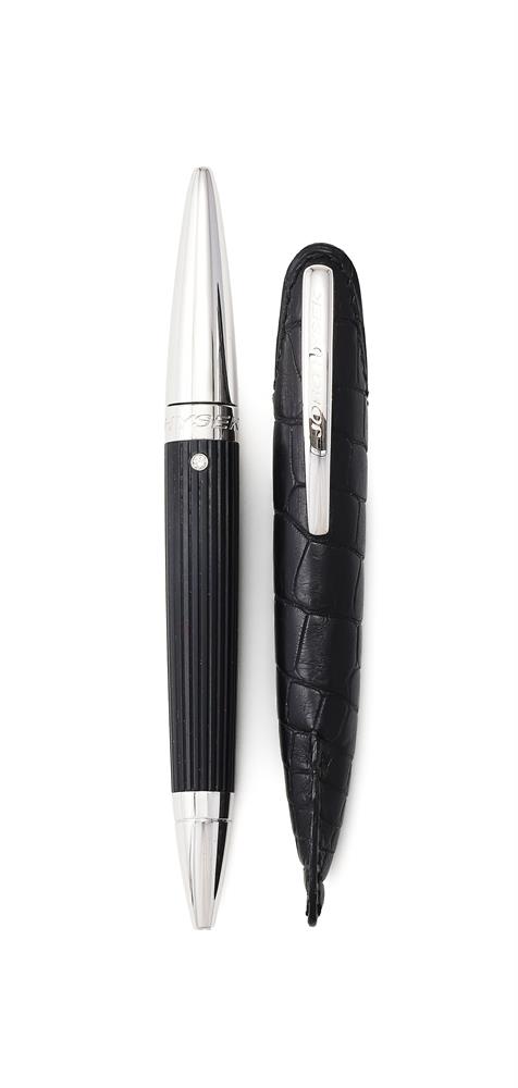 JORG HYSEK, A DIAMOND ACCENTED MINI BALLPOINT PEN