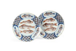 A PAIR OF ENGLISH DELFT POLYCHROME PLATES, POSSIBLY BRISTOL, CIRCA 1775