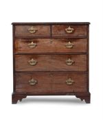 A GEORGE II PADOUK CHEST OF DRAWERS, CIRCA 1755