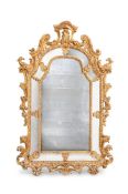 A CARVED GILTWOOD MIRROR IN RÉGENCE STYLE, 19TH CENTURY