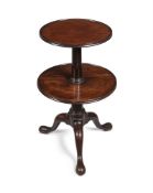 A GEORGE II MAHOGANY DUMB WAITER, CIRCA 1750