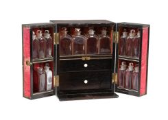 Y A GEORGE IV BRASS MOUNTED ROSEWOOD APOTHECARY/MEDICINE BOX