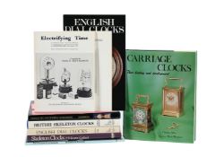 Ɵ HOROLOGICAL REFERENCE BOOKS MAINLY ON 19th CENTURY ENGLISH CLOCKS, SEVEN PUBLICATIONS: