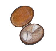 A FINE AND RARE ENGLISH WILLIAM III/QUEEN ANNE SILVER BUTTERFIELD PATTERN SUNDIAL