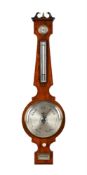 Y A VICTORIAN ROSEWOOD MERCURY WHEEL BAROMETER
