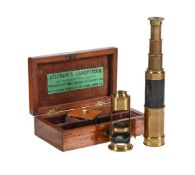 A MAHOGANY CASED ‘STATHAM’S PANOPTICAN’ COMBINED MICROSCOPE AND TELESCOPE APPERATUS