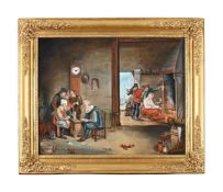 A FINE AND RARE FRENCH QUARTER STRIKING MUSICAL PICTURE CLOCK WITH ANGELUS