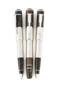 MONTBLANC, WRITERS EDITION, WILLIAM FAULKNER, A LIMITED EDITION THREE PEN SET