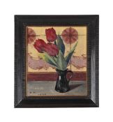 K.M. (RUSSIAN SCHOOL, 20TH CENTURY), STILL LIFE OF FLOWERS IN A VASE