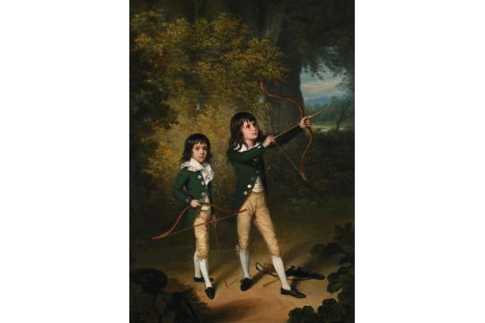 ARTHUR WILLIAM DEVIS (BRITISH 1762-1822), A DOUBLE PORTRAIT OF TWO BOYS (2) - Bild 2 aus 7