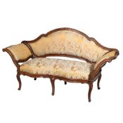 AN ITALIAN CHESTNUT SOFA OR CANAPE, MID 18TH CENTURY