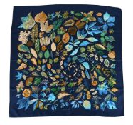 HERMÈS, FEUILLES D'AUTOMNE, A SILK SCARF