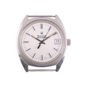 BULOVA, ACCUTRON, REF. 7303-2A STAINLESS STEEL WRISTWATCH WITH DATE