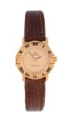 OMEGA, CONSTELLATION, A LADY'S 18 CARAT GOLD WRISTWATCH