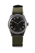 ZENITH, A STAINLESS STEEL MILITARY WRISTWATCH