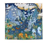 HERMÈS, COSMOGRAPHIA UNIVERSALIS, A SILK SCARF