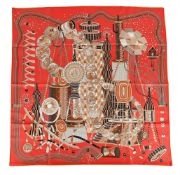 HERMÈS, LE LABORATOIRE DU TEMPS, A SILK SCARF