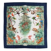 HERMÈS, EQUATEUR, A SILK SCARF