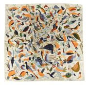 HERMÈS, LE BAL DES OISEAUX, A SILK SCARF