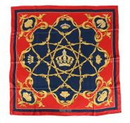 HERMÈS, COURONNES, A SILK SCARF