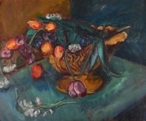 λ SIR MATTHEW SMITH (BRITISH 1879-1959), STILL LIFE WITH TULIPS IN A BOWL