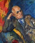 λ SIR MATTHEW SMITH (BRITISH 1879-1959), PORTRAIT OF DUDLEY WALLIS