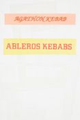 λ KEITH COVENTRY (BRITISH B. 1958), UNTITLED (AGATHON KEBAB ABLEROS KEBABS)