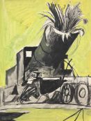 λ GRAHAM SUTHERLAND (BRITISH 1903-1980), TRAPPES - WRECKED LOCOMOTIVE