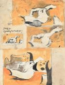 λ GRAHAM SUTHERLAND (BRITISH 1903-1980), STUDY FOR SPRAWLING TREE TRUNK