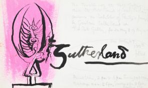 λ GRAHAM SUTHERLAND (BRITISH 1903-1980), INVITATION DESIGN FOR EXHIBITION, 1953