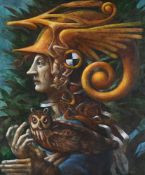 λ PAUL STOREY (BRITISH B. 1957), ATHENA WITH OWL
