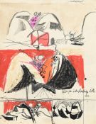 λ GRAHAM SUTHERLAND (BRITISH 1903-1980), STUDY FOR INTERLOCKING HILLS