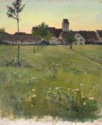 WILFRED GABRIEL DE GLEHN (BRITISH 1870-1951), THE VILLAGE GREEN IN EVENING LIGHT