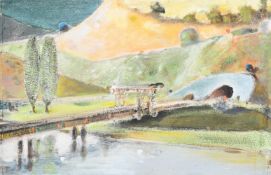 λ MERLIN JAMES (BRITISH B. 1960), TWO POPLAR TREES