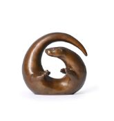 λ LAURENCE BRODERICK (BRITISH 1934-2024), PLAYFUL OTTER