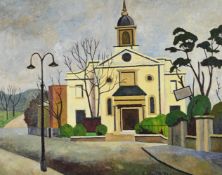 λ ELWIN HAWTHORNE (BRITISH 1905-1954), ST. JOHN'S, DOWNSHIRE HILL, HAMPSTEAD