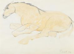 λ DAME ELISABETH FRINK (BRITISH 1930-1993), LYING DOWN HORSE